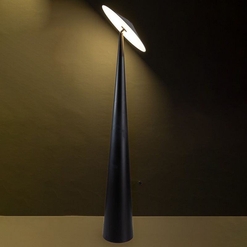 Salgado Moderne Design LED Schotelvormige Vloerlamp Zwart Metalen Eetkamer/Woonkamer