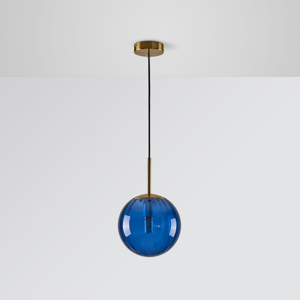 Hailie Moderne Transparante Bubbel Hanglampen Blauw Rood Glas Woonkamer