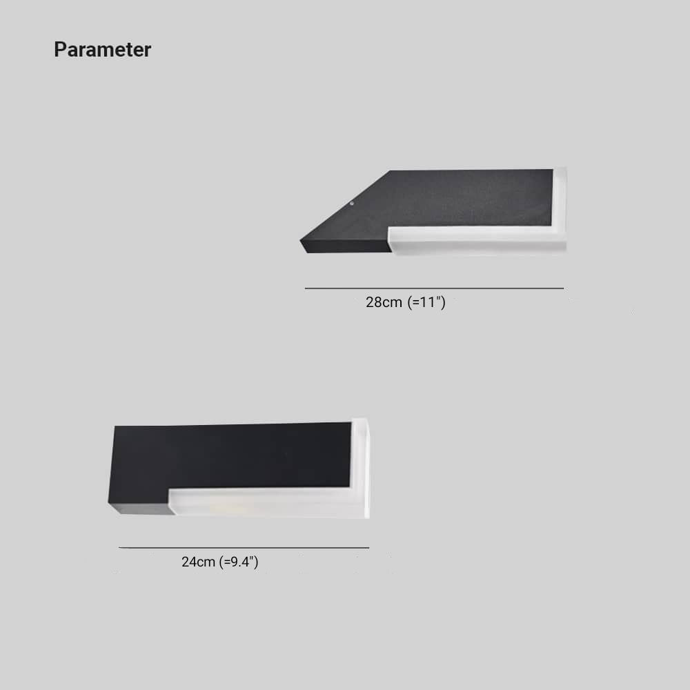 Orr Moderne Design LED Buitenlamp Metaal Acryl Zwart Buiten