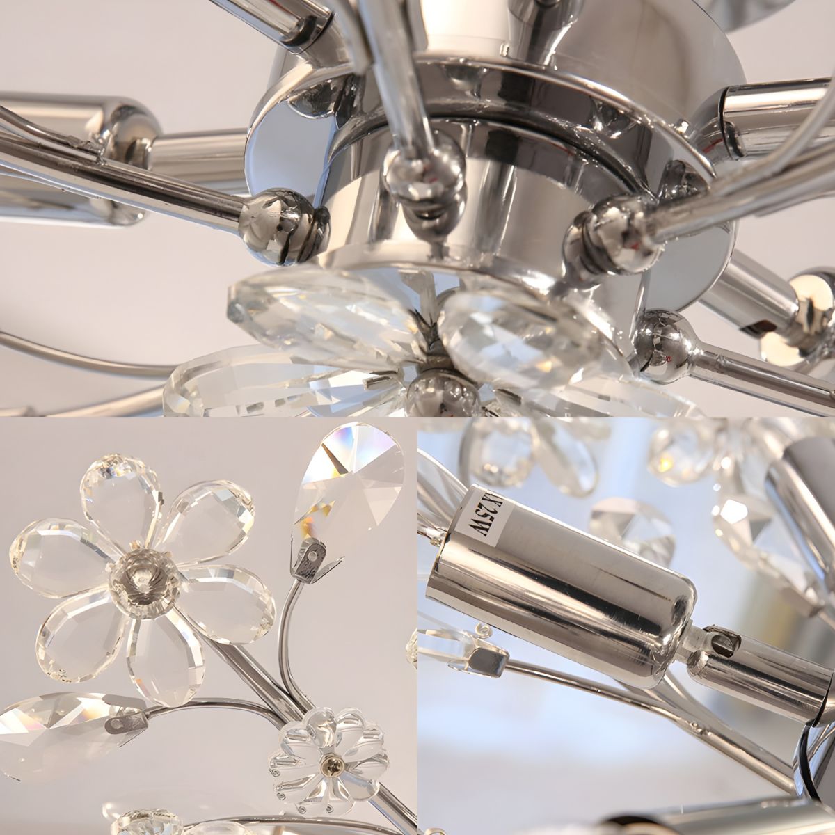 Olivia Vintage Design LED Plafondlamp Glass Slaapkamer Woonkamer