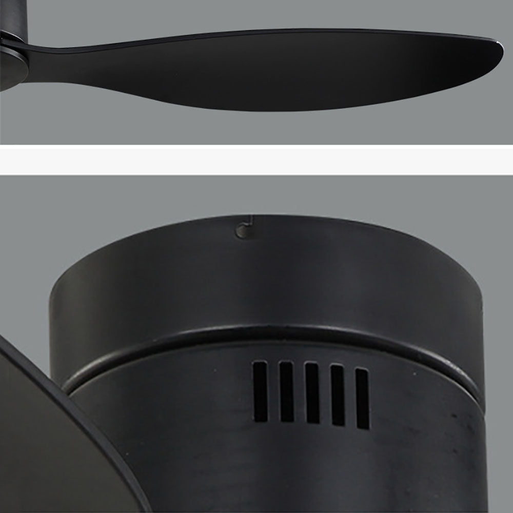 Walters Moderne Minimalistisch Design LED Plafondventilator met Lamp Zwart  Metaal Woonkamer/Eetkamer
