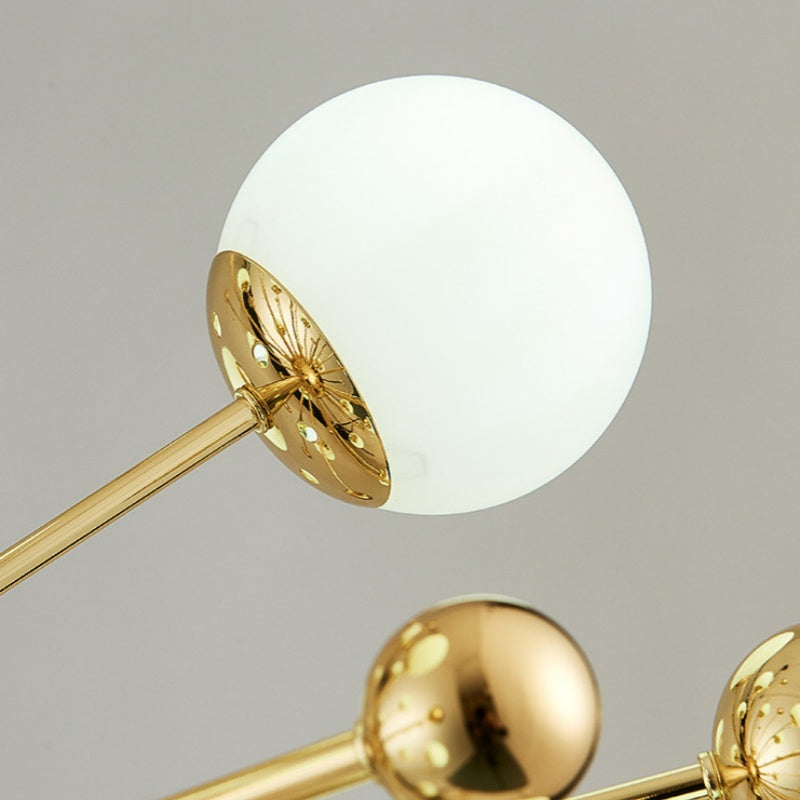 Alessio Moderne LED Kroonluchters Goud Glas Woon-/Eetkamer