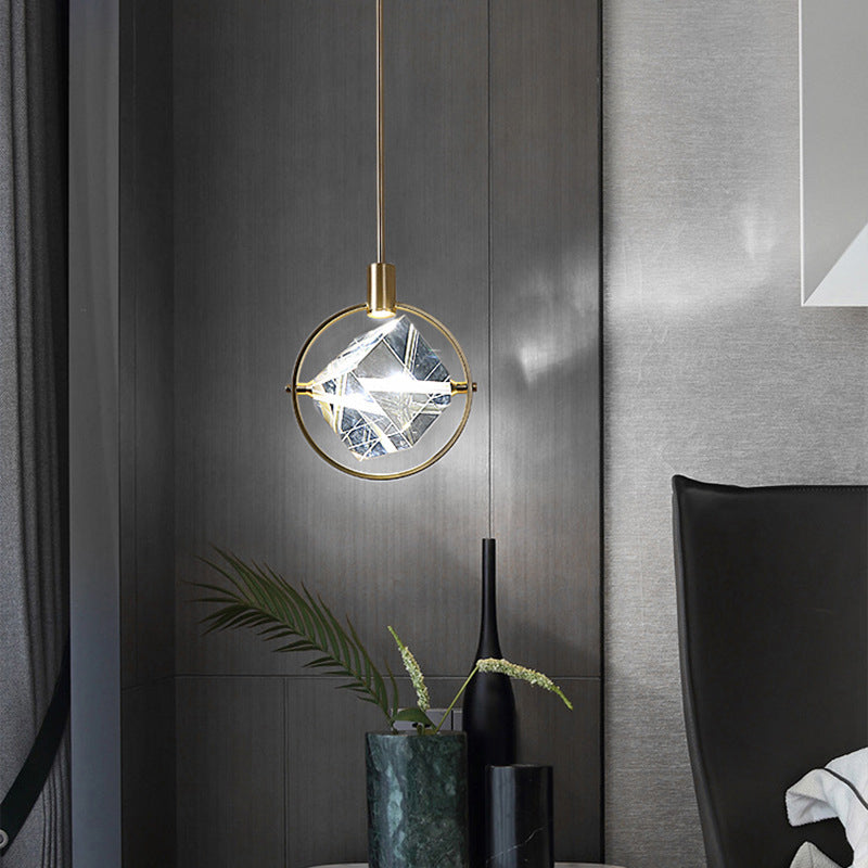 Kristy Moderne Luxe Geometrie Hanglamp Goud Metaal/Kristall Woon/Slaap/Eetkamer