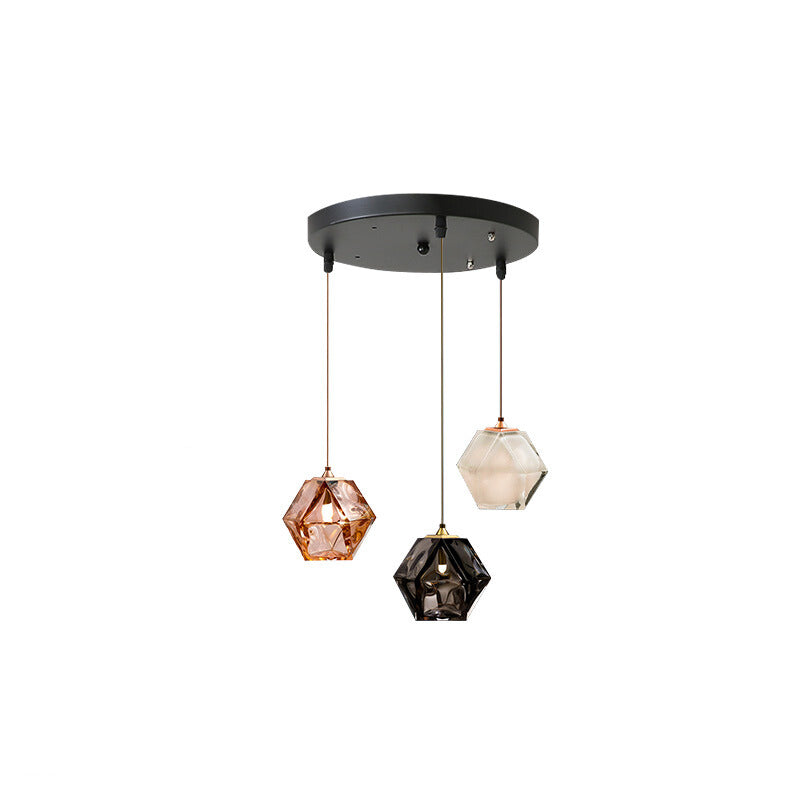 Hailie Polyhedron LED Hanglamp Metaal Glas Slaapkamer Eetkamer