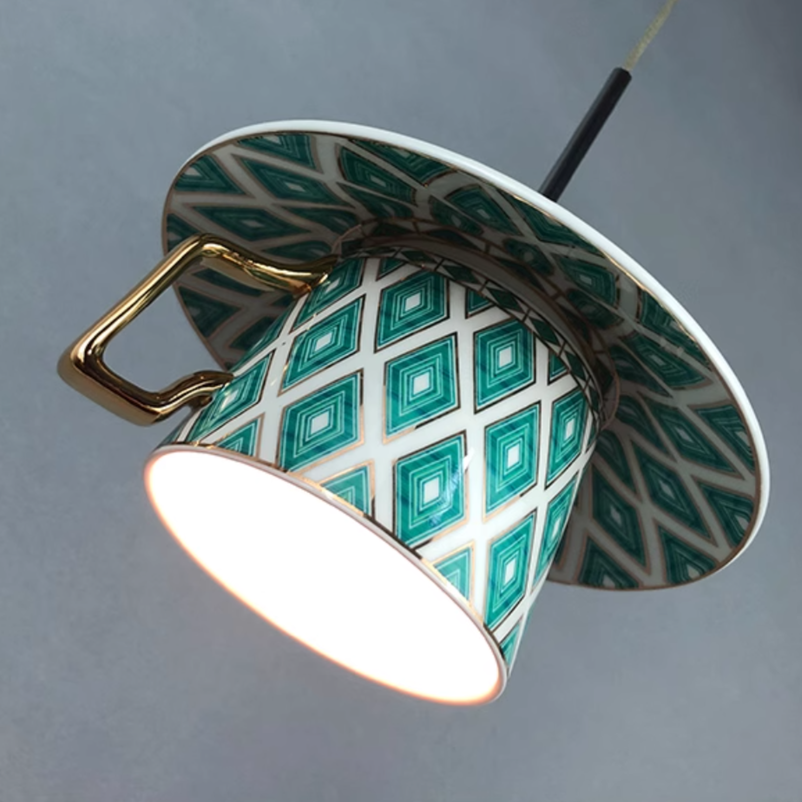 Hailie Vintage Argyle Patroon Kop Keramisch Hanglampen Slaapkamer