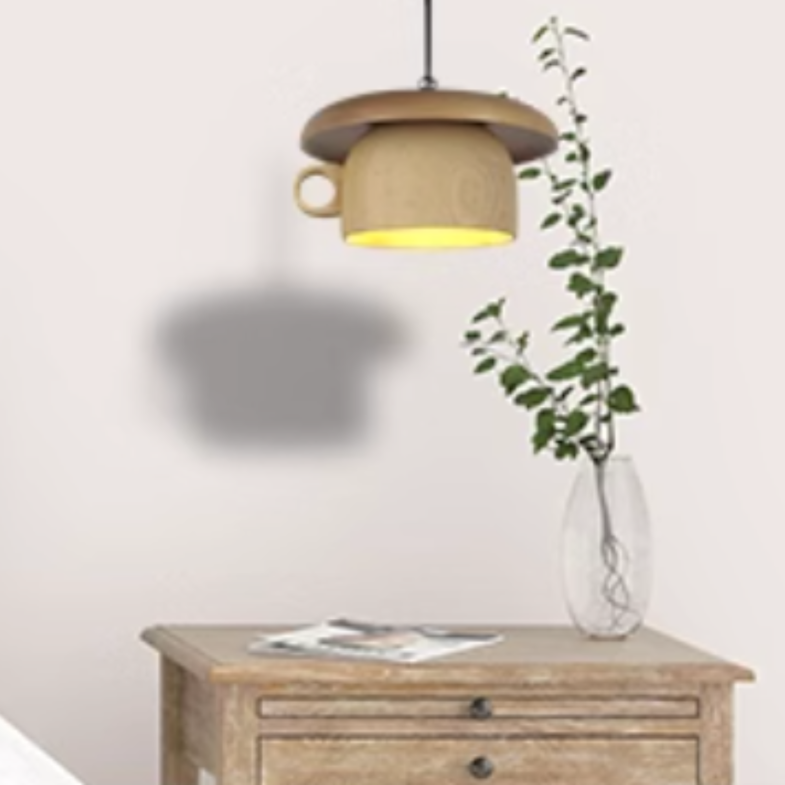 Hailie Vintage Natuur Hout Kop Hanglampen Slaapkamer