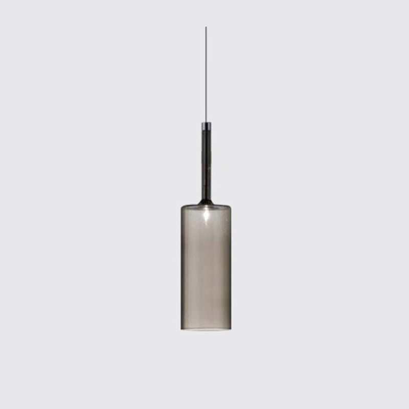 Hailie Moderne Design LED Hanglamp Glas Rood Grijs Woonkamer