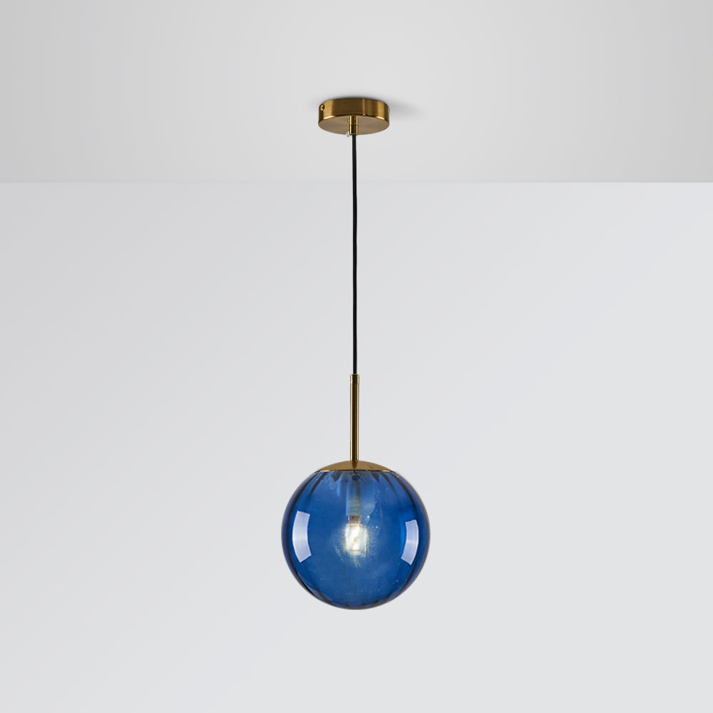 Hailie Moderne Transparante Bubbel Hanglampen Blauw Rood Glas Woonkamer