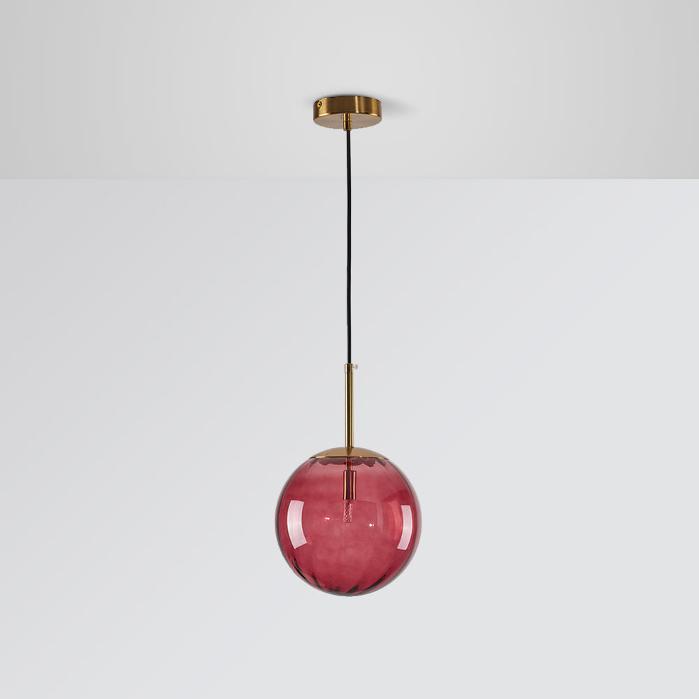 Hailie Moderne Transparante Bubbel Hanglampen Blauw Rood Glas Woonkamer