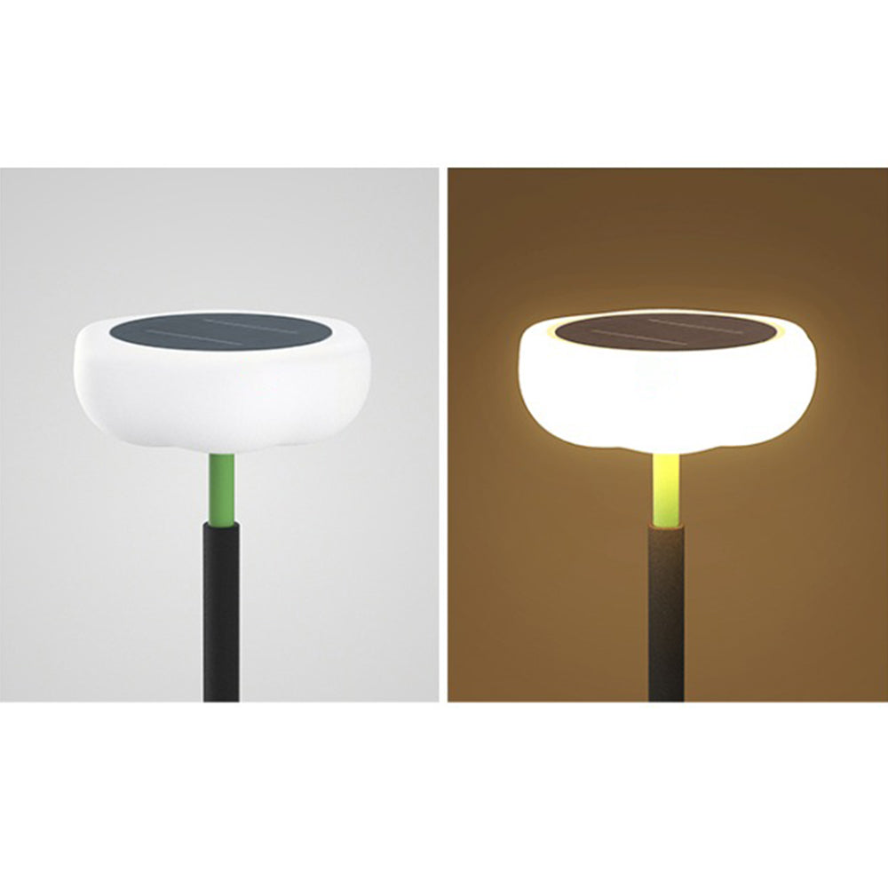 Orr Design Zonne/Oplaadbaar Buitenlamp Zwart/Groen Metaal/Acryl Tuin