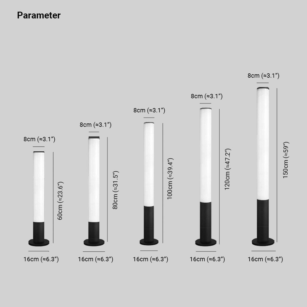 Pena Moderne Design LED Buitenlamp Metaal Acryl Zwart Buite