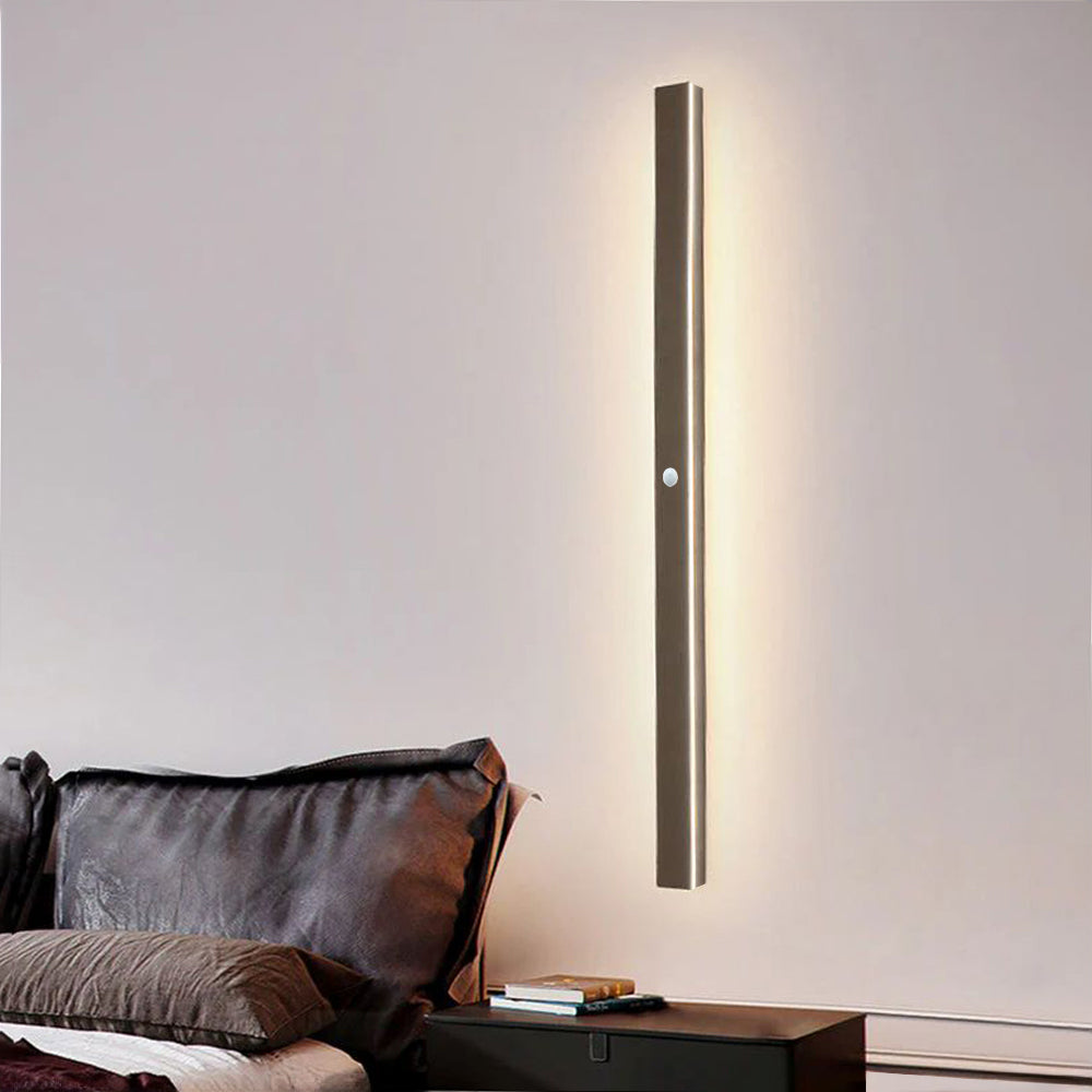 Edge Industriele LED Wandlamp Bruin Buiten Binnen Metaal Acryl Dimmbaar