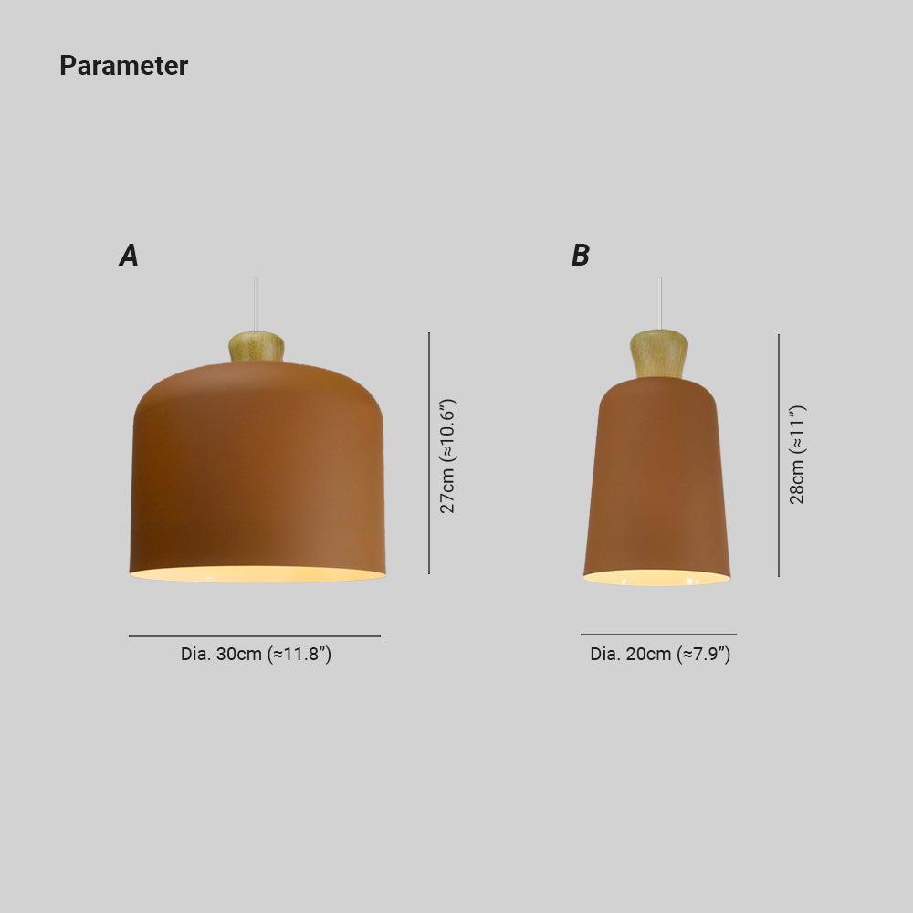 Hailie Minimalisme Hanglampen Rood/Zwart/Grijs/Bruin Slaapkamer