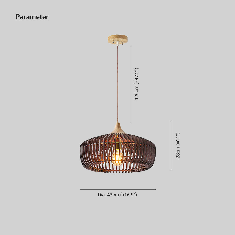 Ozawa Scandinavische Japanse Hanglampen Hout Slaapkamer/Woonkamer