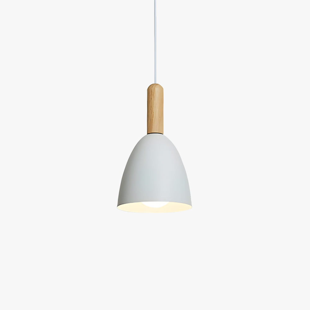 Morandi Moderne Minimalistische LED Hanglampen Metaal/Hout Woonkamer/Bedkamer