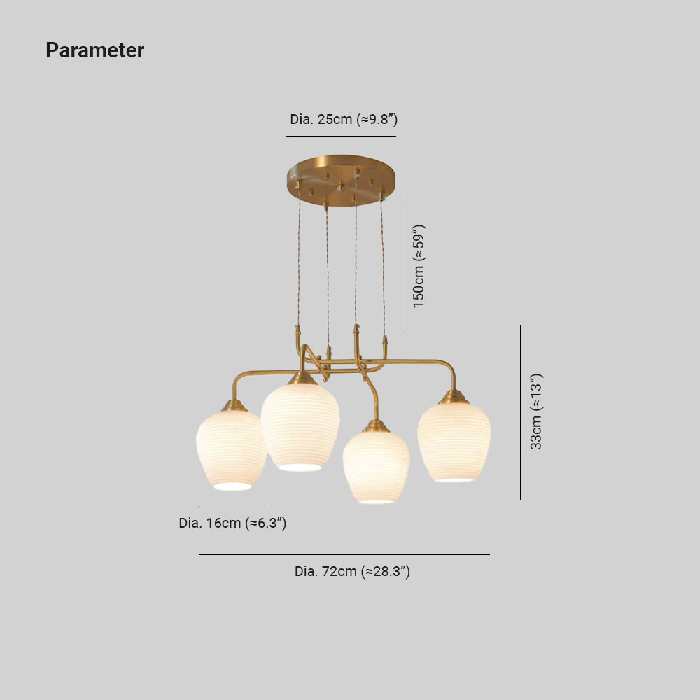 Valentina Modern LED Kroonluchters Goud Metaal Woonkamer/Eetkamer