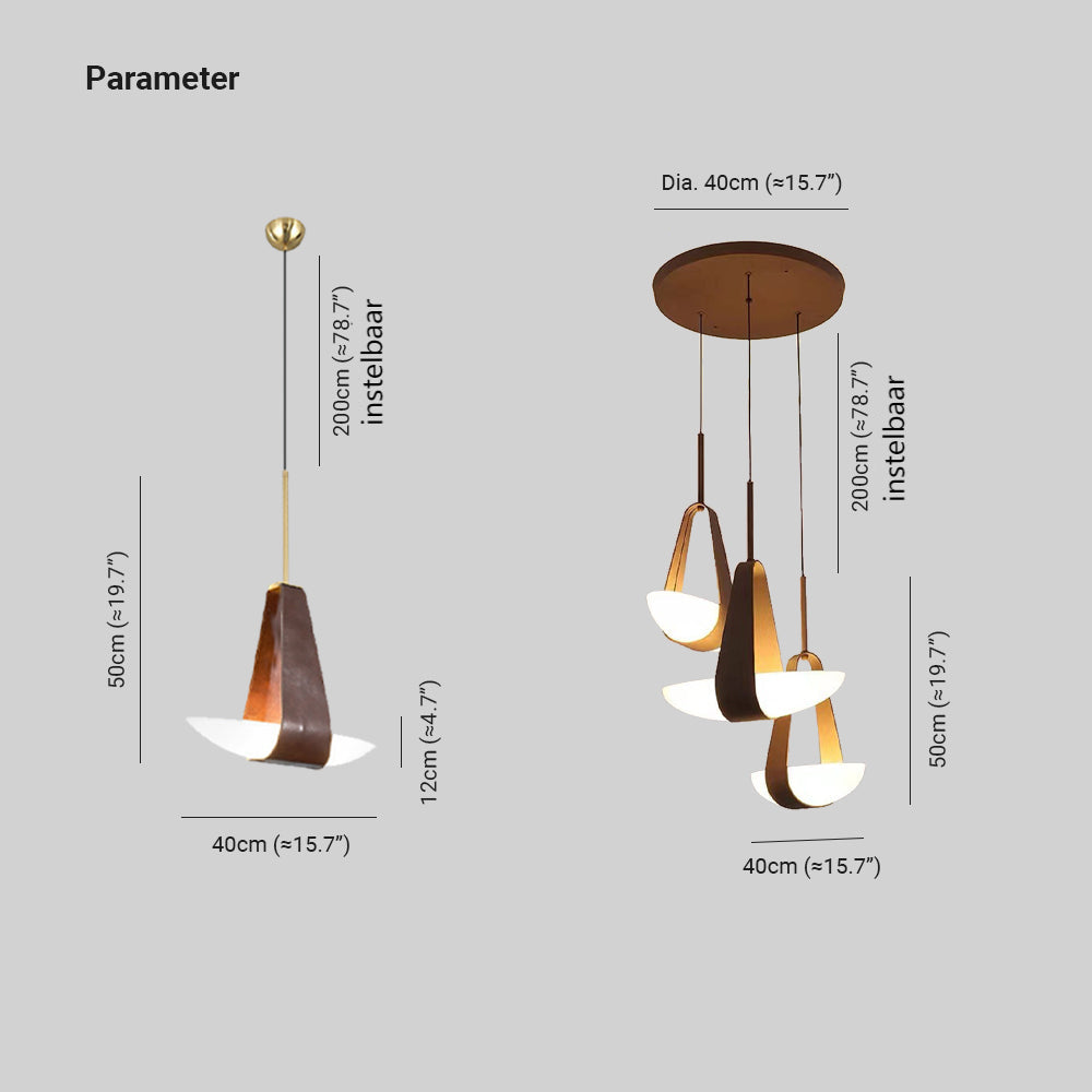 Hailie Industrieel Hanglampen Rood Glas/Metaal Woonkamer