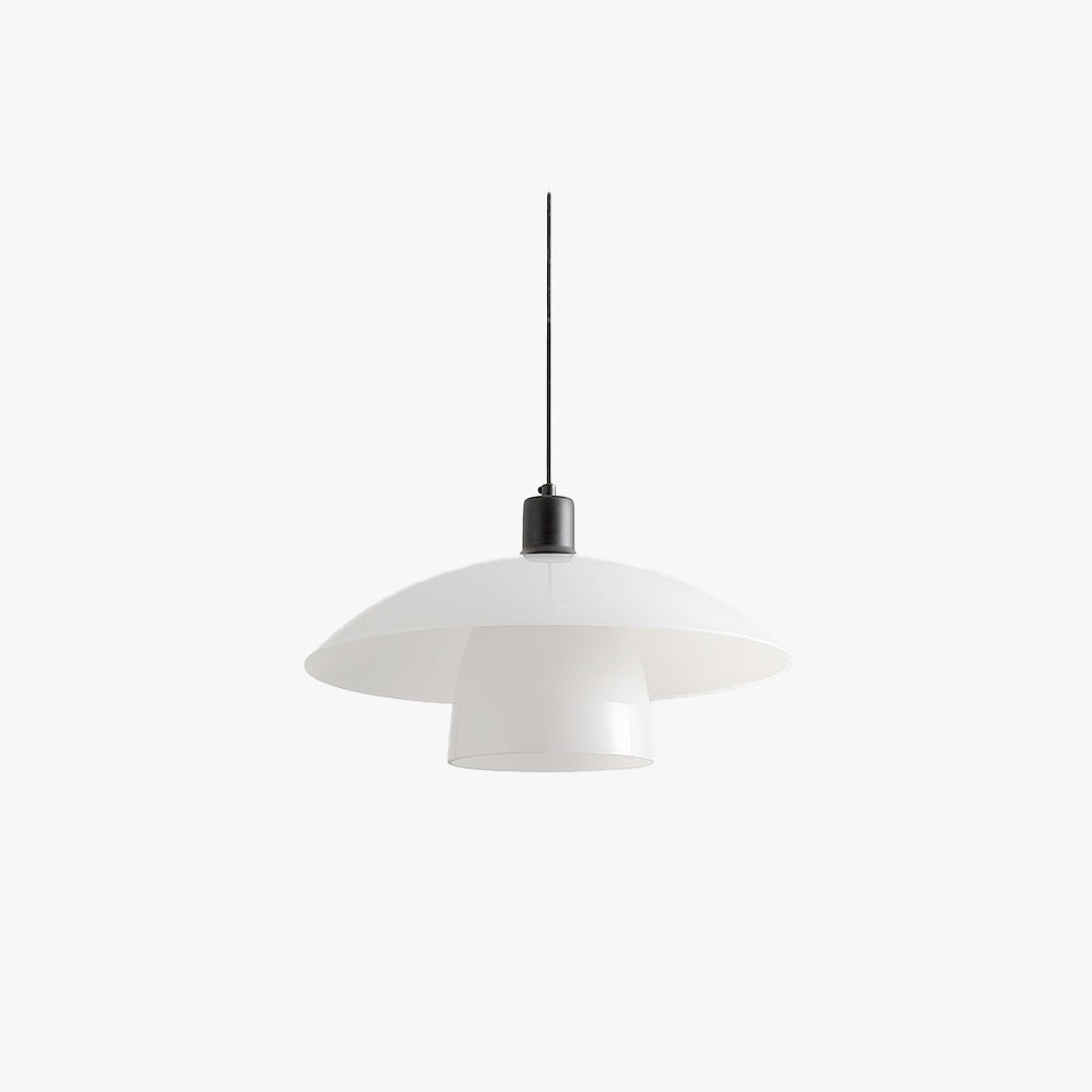 Carins Moderne LED Hanglamp Kap Metaal/Glas Wit Slaap/Woon/Eetkamer