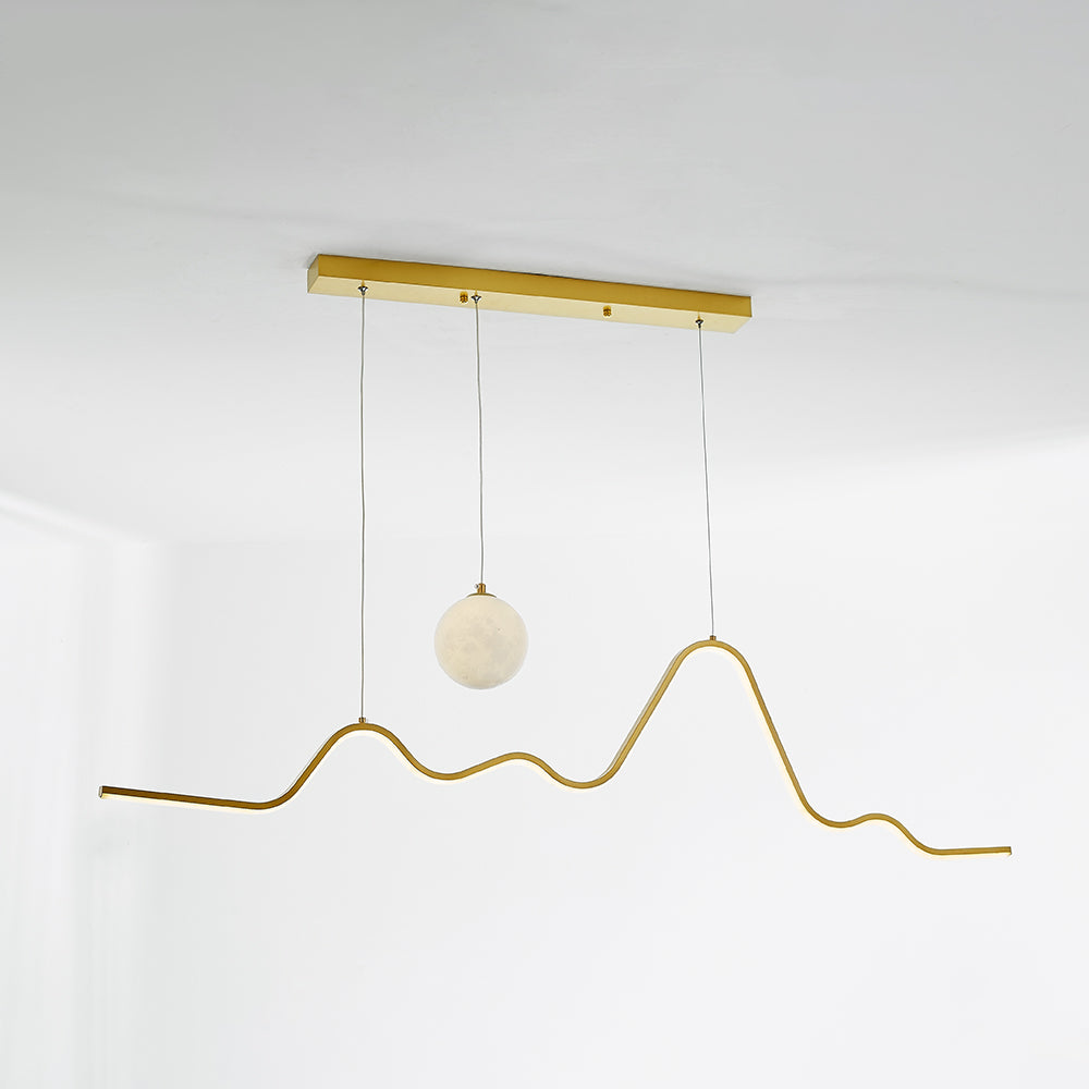 Louise Moderne Hanglamp Zwart/Wit/Goud Metaal Woonkamer