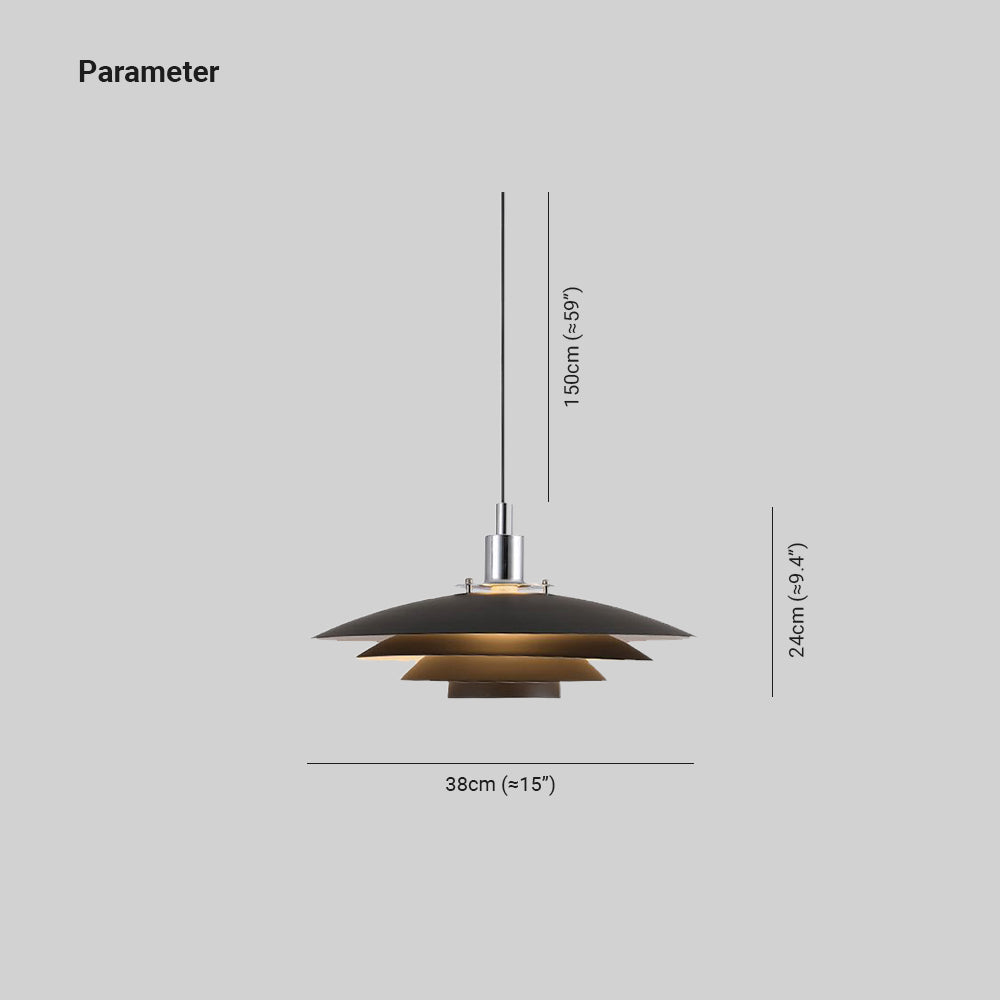 Morandi Moderne LED Hanglamp Zwart/Wit Metaal Eetkamer