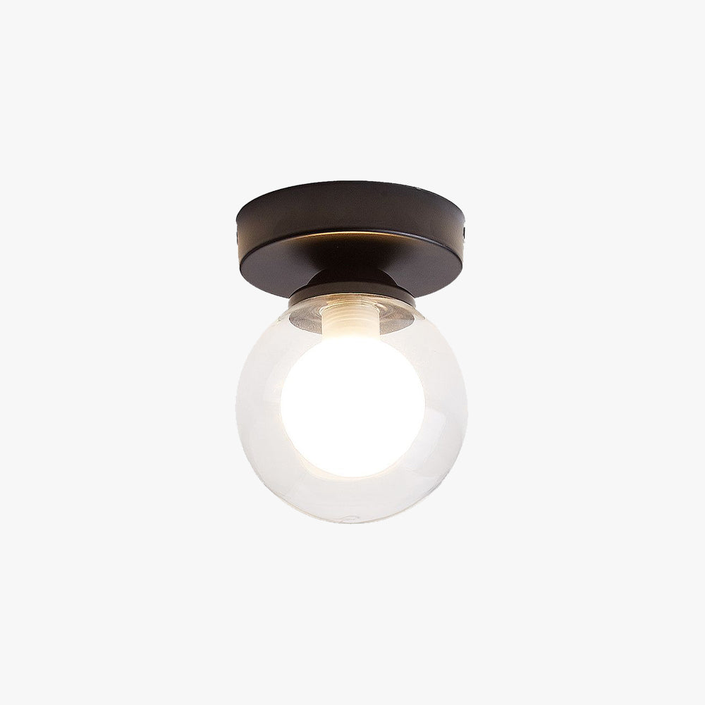 Valentina Moderne Design LED Plafondlamp Zwart/Goud Glas Woonkamer