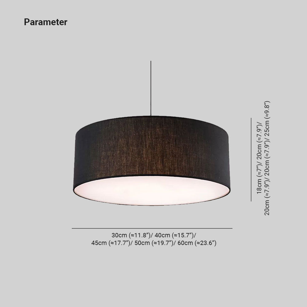 Renée Moderne Design LED Hanglamp Stof Zwart Woonkamer Slaapkamer