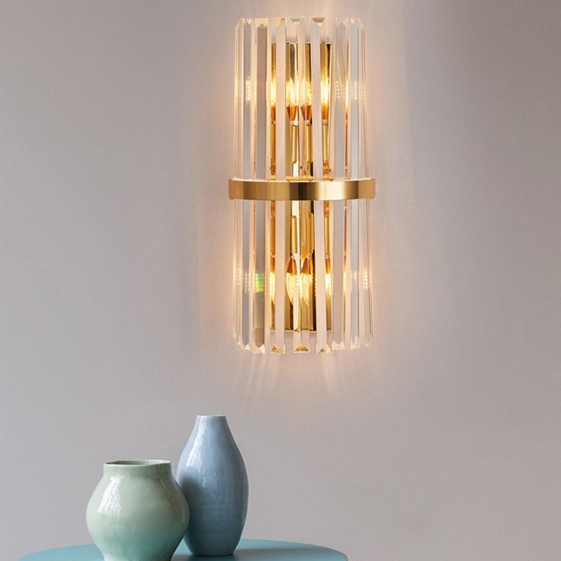 Kristy Luxe Design LED Wandlamp Glass Goud Slaapkamer Woonkamer