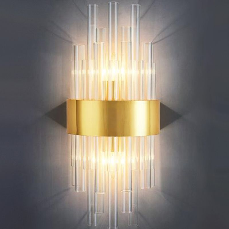 Kristy Luxe Design LED Wandlamp Glass Goud Slaapkamer Woonkamer