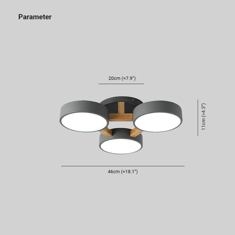 Minori Moderne Design LED Plafondlamp Metaal Slaapkamer Woonkamer