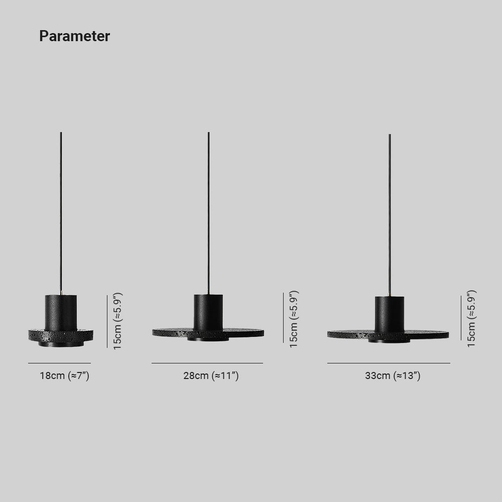 Zaid Modern Design LED Hanglamp Cirkel Zwart Woonkamer Eettafel