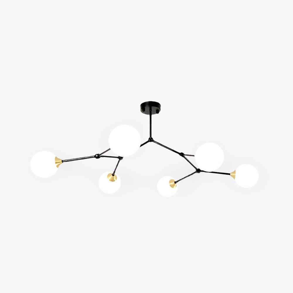 Valentina Moderne Design LED Hanglamp Glass Zwart Woonkamer Keuken