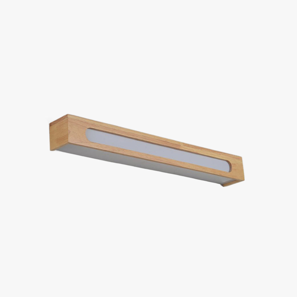 Ozawa Moderne Rond/Rechthoek/Ovaal LED Wandlamp Hout/Acryl Bruin Slaap/Woon/Badkamer