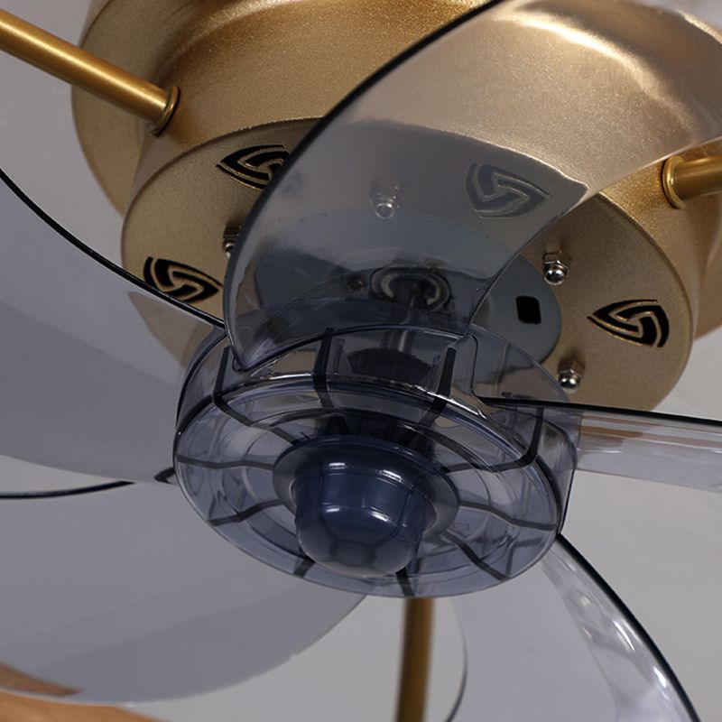 Kirsten Moderne Ronde Plafondventilator met Lamp Metaal/Acryl Zwart/Wit Slaap/Woon/Eetkamer
