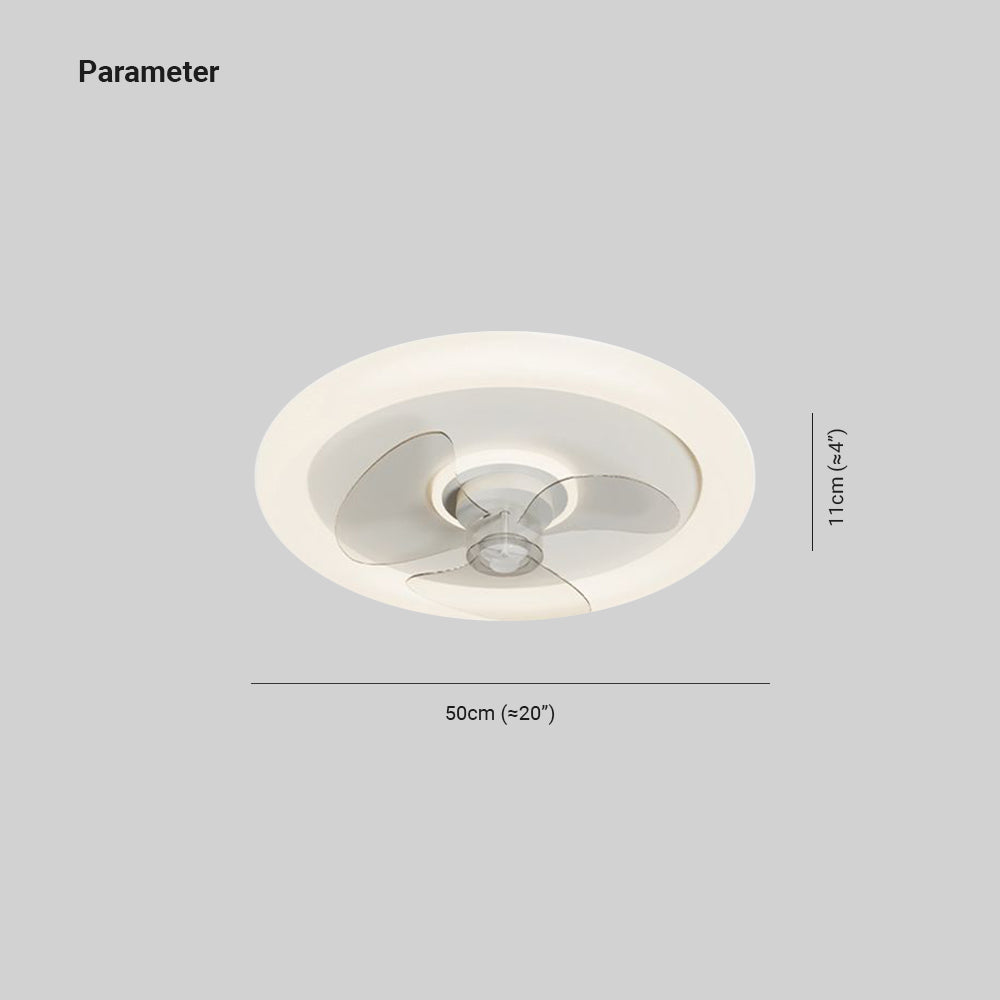 Kirsten Moderne Design LED Plafondventilator met Lamp Metaal/Acryl Woonkamer/Eetkamer