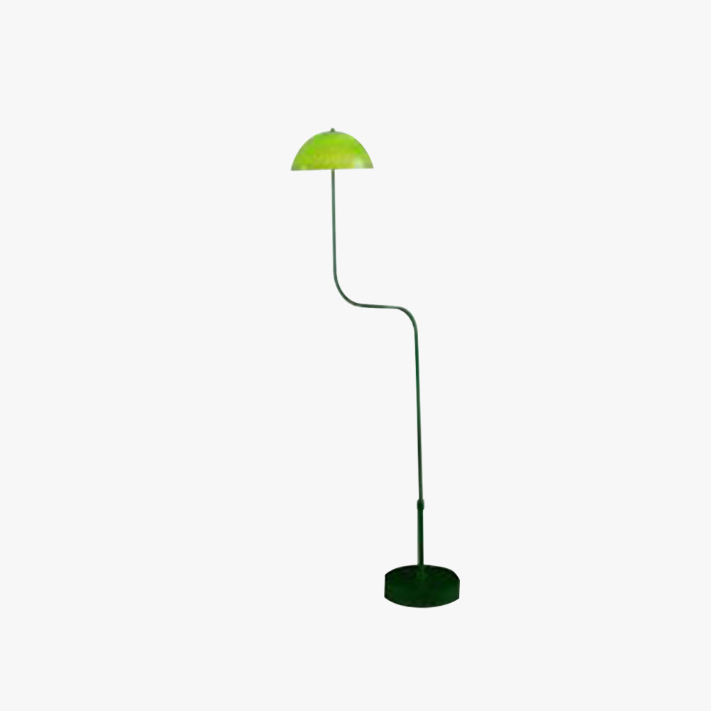 Salgado Moderne Design Vloerlamp Paddestoel Midden Eeuwenoud Boog Metaal/Glas Groen Eetkamer