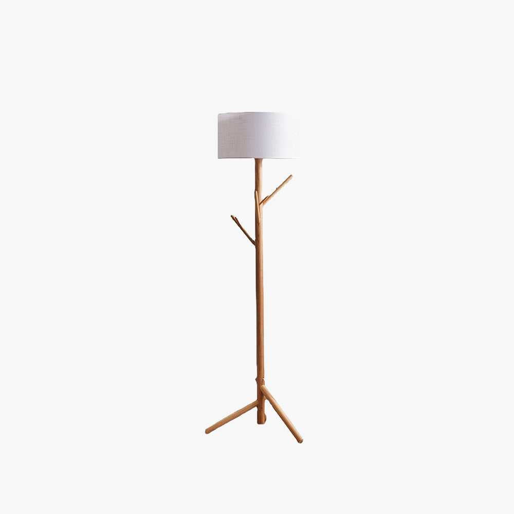 Muto Modern Design Vloerlamp Japanse Boom Beige Stof/Hout Woonkamer