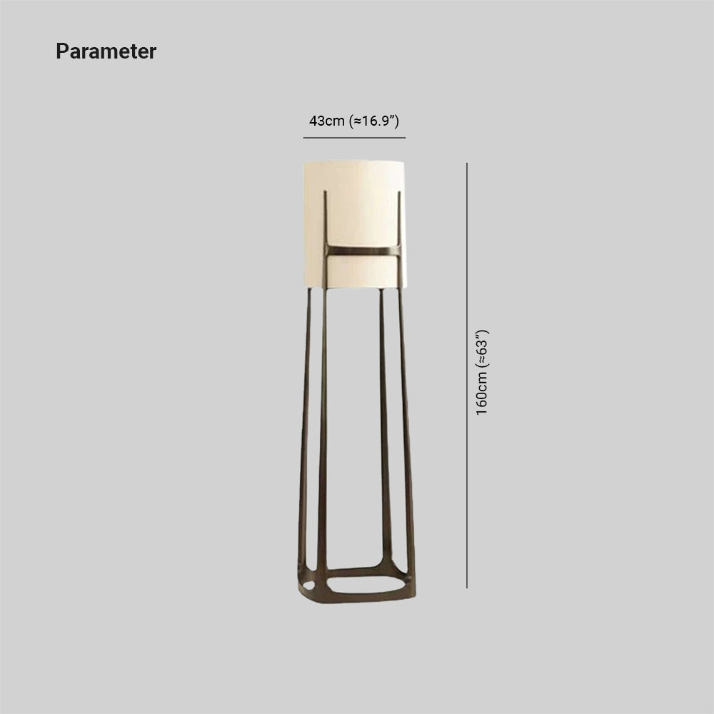 Eryn Moderne Design LED Cilinder Vloerlamp Metalen Stoffen Eetkamer/Woonkamer/Kelder/Hal
