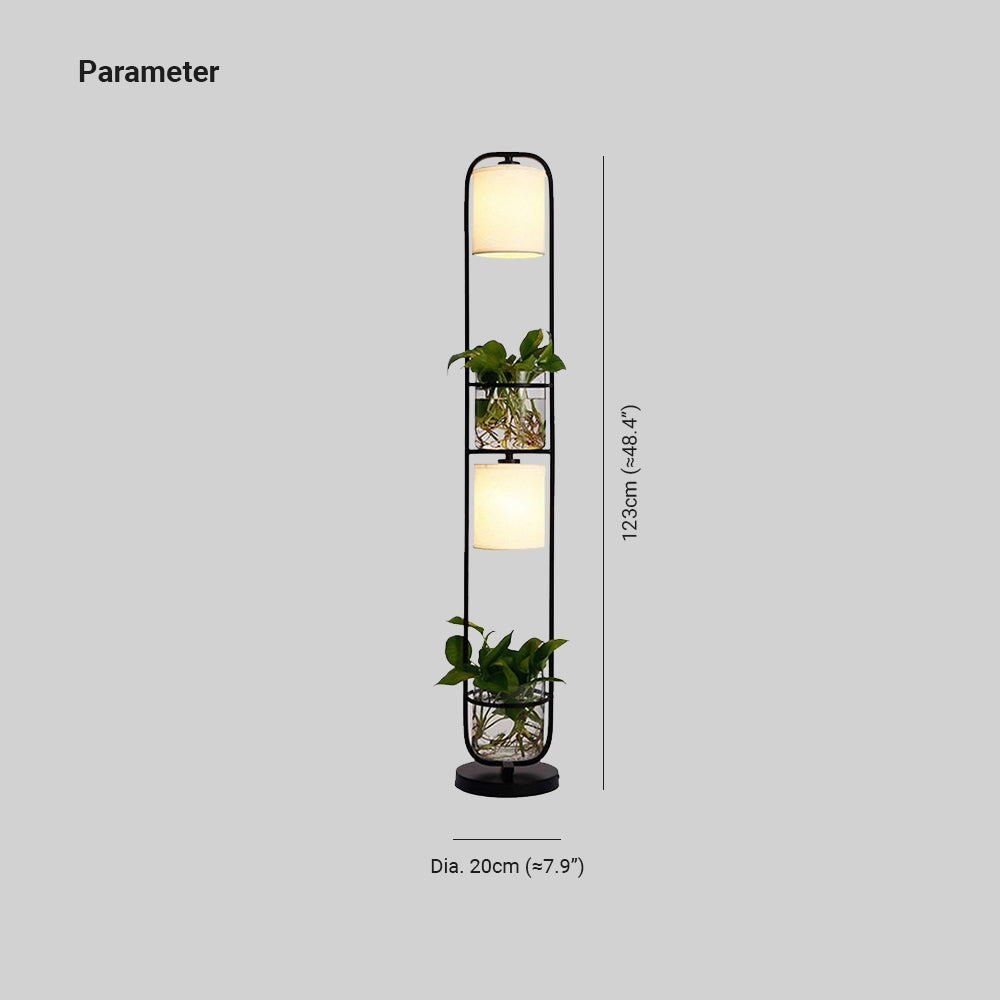 Eryn Design Eenvoudige Cilinder Heads Vloerlamp Planters Zwart/Wit/Goud Slaapkamer/Woonkamer