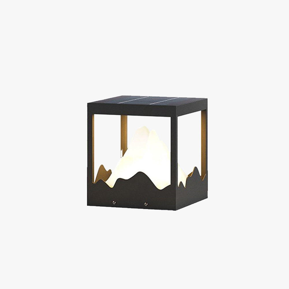 Riley Design LED Berg Buitenlamp Zonne Metaal Zwart Tuin/Stoeprand/Balkon