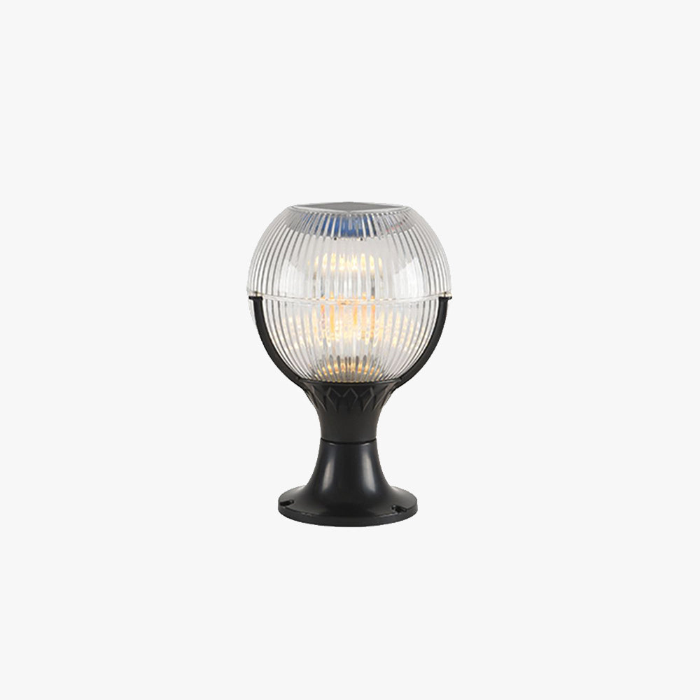 Hailie Moderne Bol LED Buitenlamp Zonne Metaal Zwart Tuin/Stoeprand/Balkon