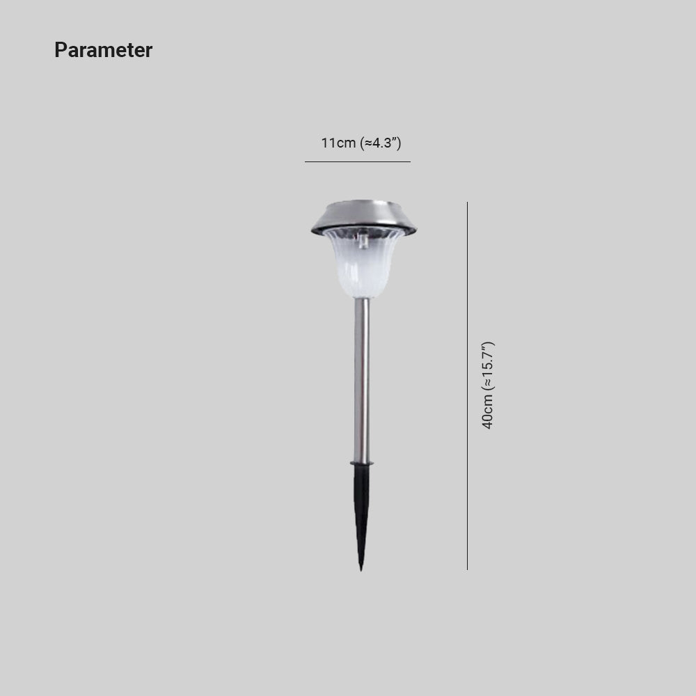 Pena Design LED Buitenlamp Zilver Metaal/Acryl Tuin/Stoeprand/Balkon