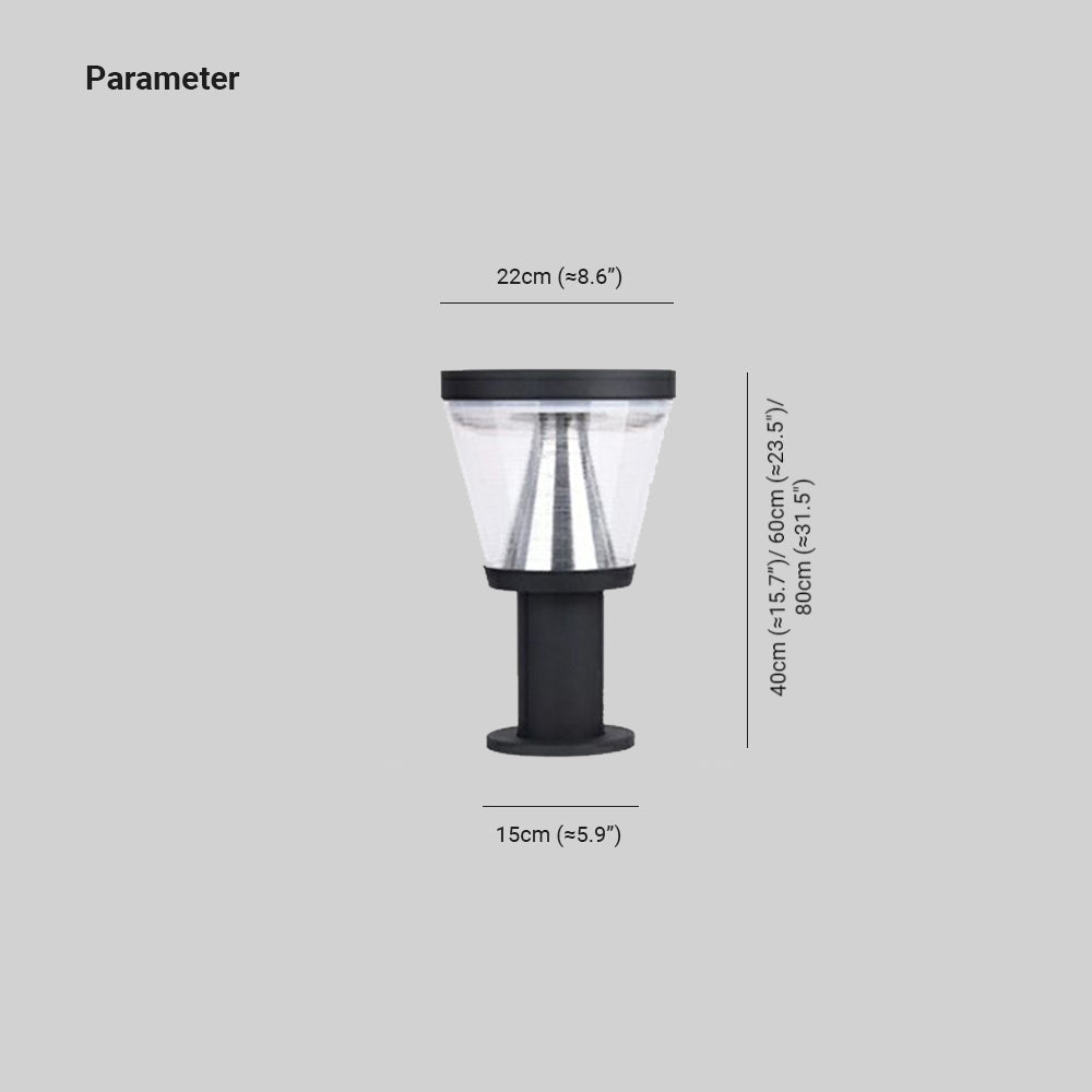 Pena Moderne LED Buitenlamp Zwart Metaal/Acryl Tuin/Balkon