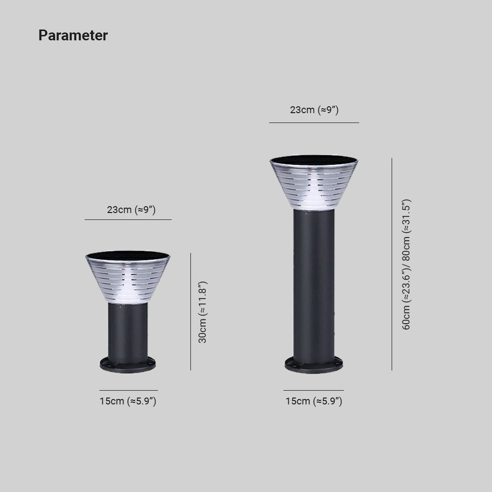Pena Moderne LED Buitenlamp Zwart Metaal/Acryl Tuin/Stoeprand/Balkon