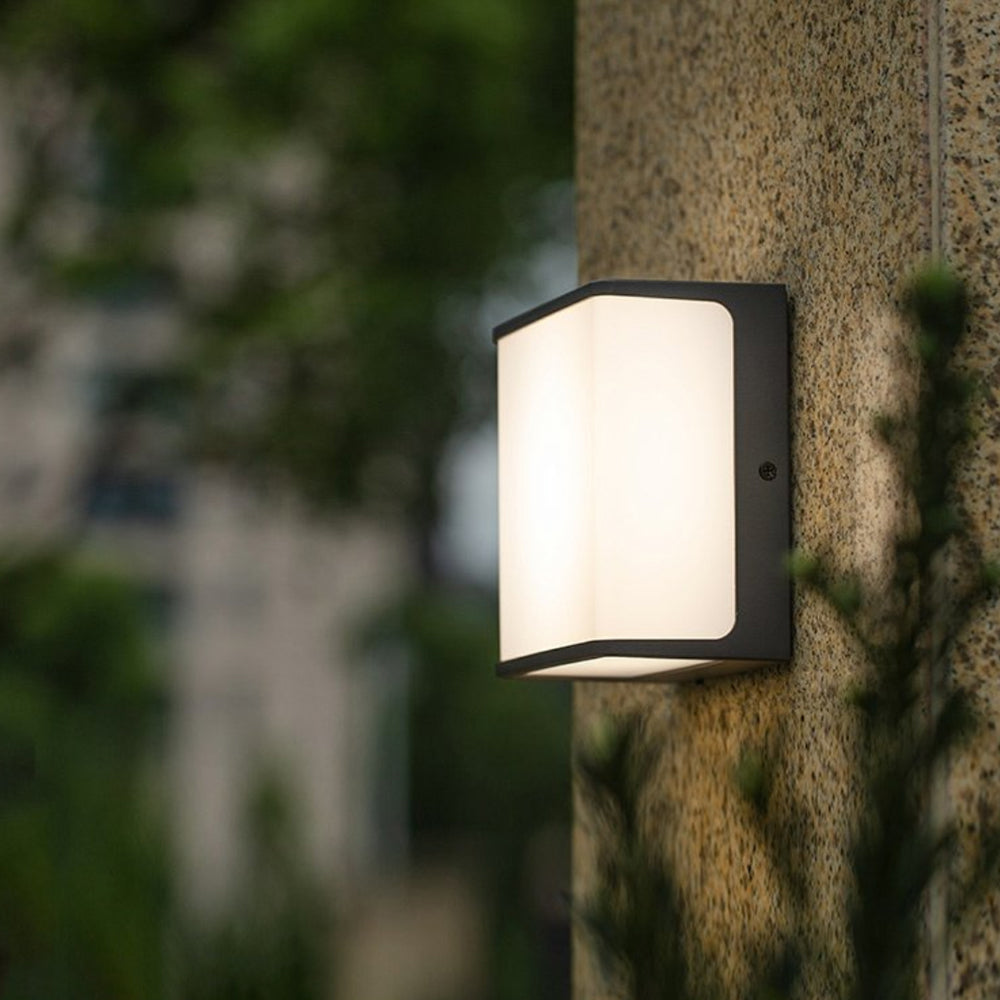 Orr Modern LED Wandlamp Witte Zwart Sensor Solar Metaal Buiten