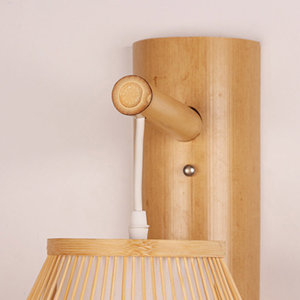 Ozawa Moderne Design LED Wandlamp Rustiek Rotan Weven Woon/Eet/Slaapkamer