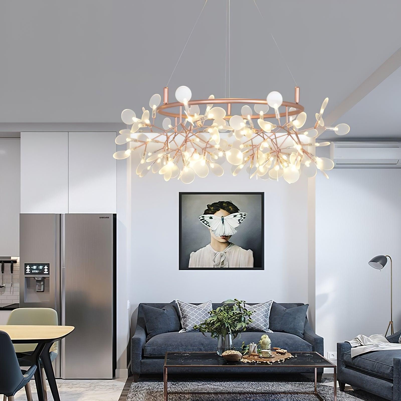 Olivia Rond Design Hanglamp Metaal/Acryl Woonkamer/Slaapkamer