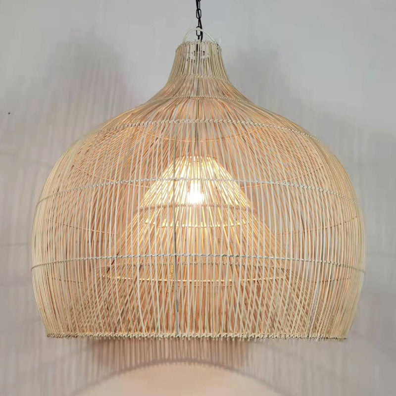 Muto Vintage Handgemaakt Rotan Hanglampen Natuurlijk Hout Slaapkamer