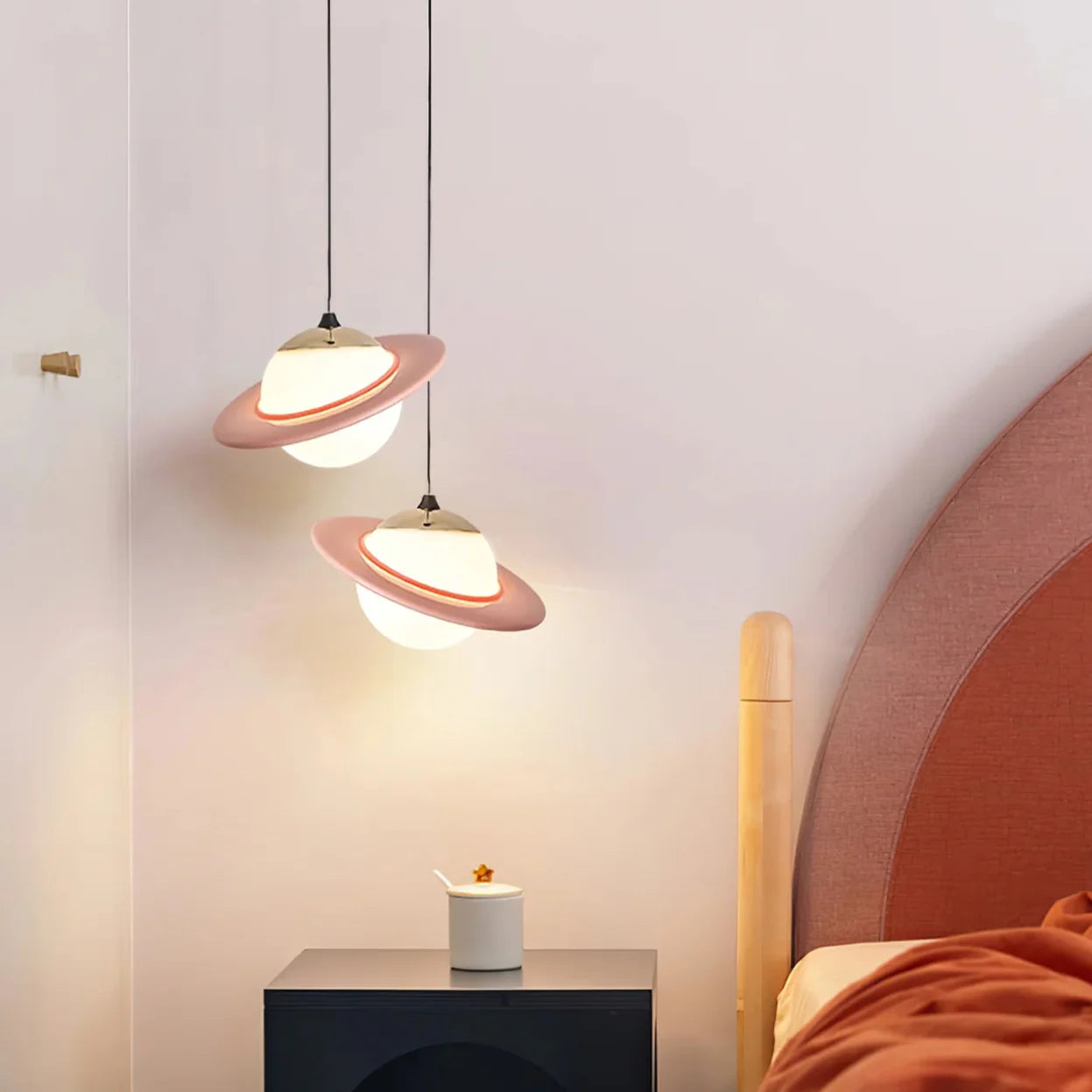 Morandi Creatieve Hanglampen Metaal/Hars/Glas Voor Slaapkamer/Studie