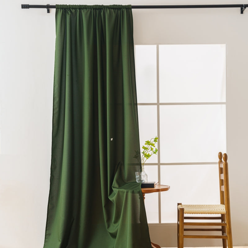 Modern Solid Blackout Flannel 63/84/95 Inches Long Curtains, 5 Colors