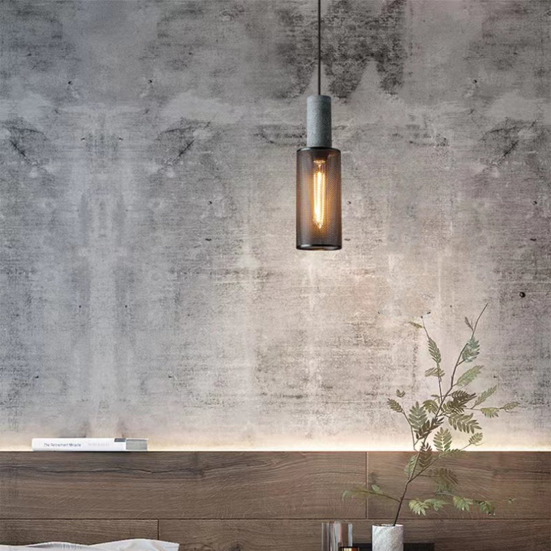 Zaid Industriële Design Cilindervormige Hanglamp Cement/Metaal/Steen Eetkamer/Bar